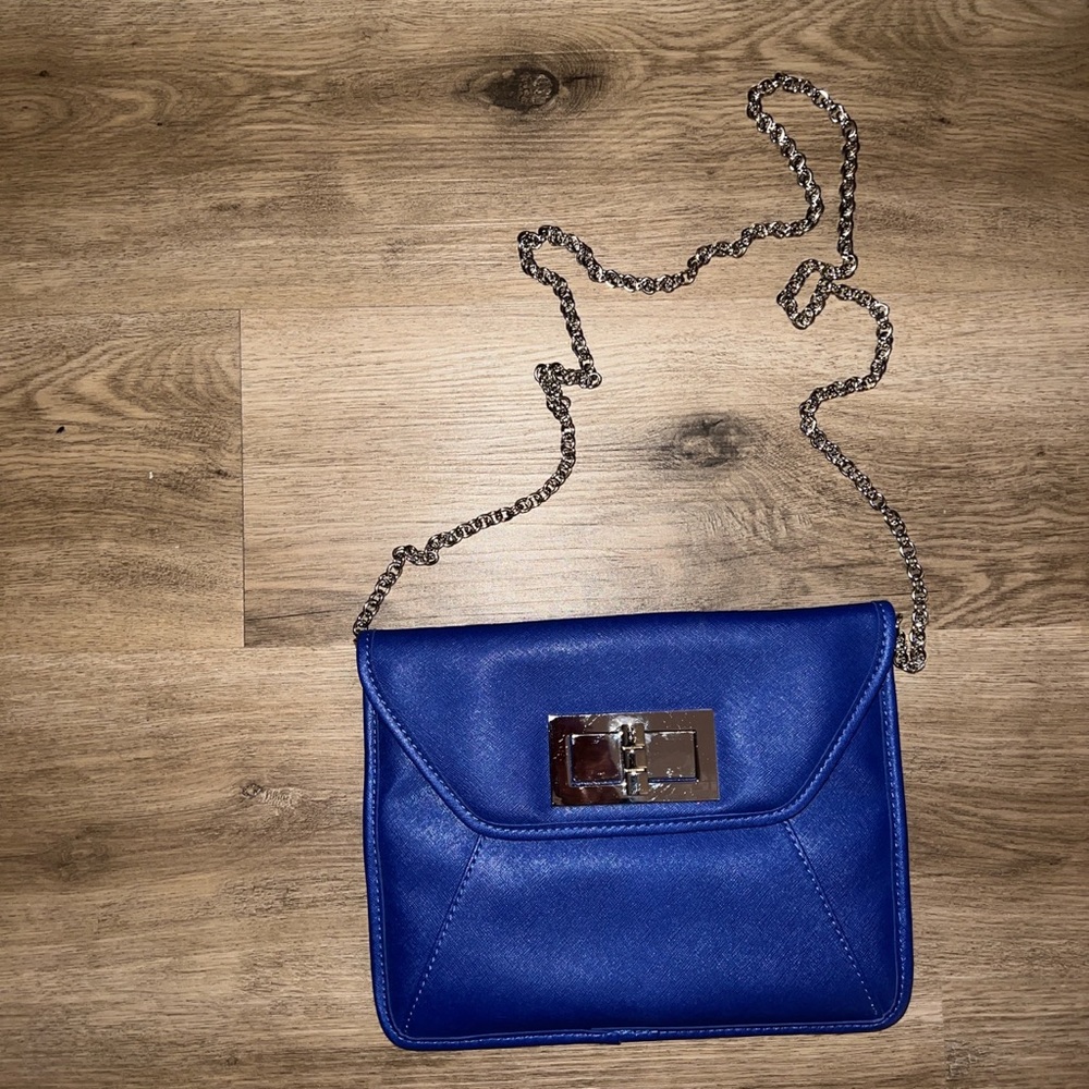 Nine West Blue Chain Crossbody Bag
